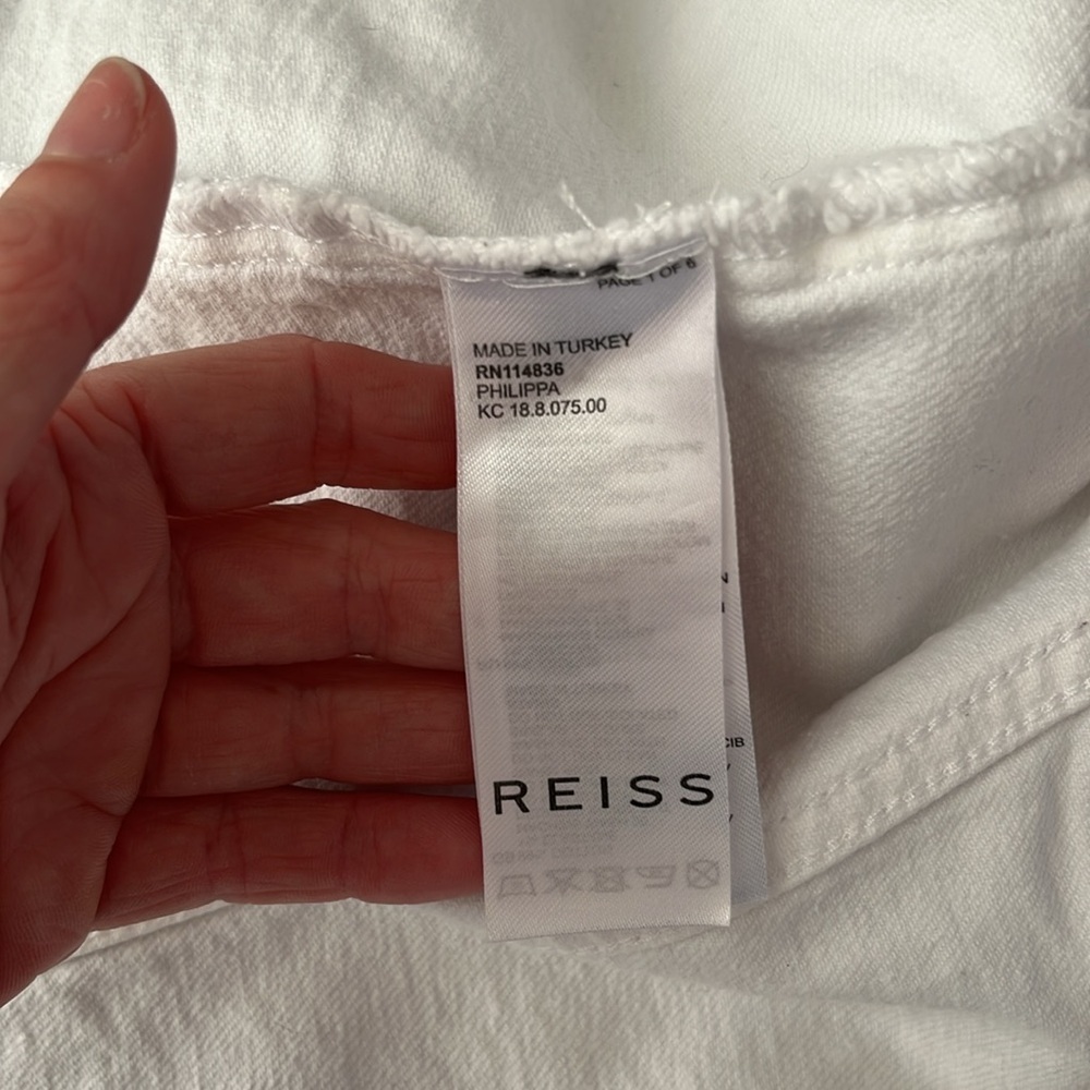 Reiss white denim jacket.  Size Medium? - Picture 4 of 5